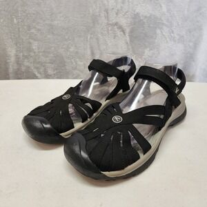 Keen Sandals Womens Size 10 Black Rose Comfort Adjustable Closed Toe Trail Hike